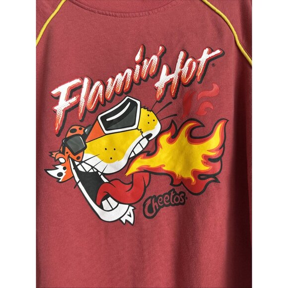 Flaming Hot Cheetos Chester Cheetah Long Sleeve Sweatshirt Size L Pullover - Picture 2 of 4